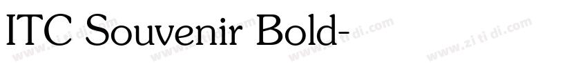 ITC Souvenir Bold字体转换